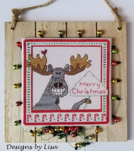 DBL220 Christmas Moose Greetings by Designs By Lisa