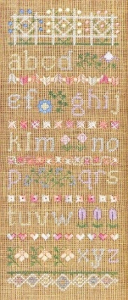 EL61 Pastel Alphabet Sampler Elizabeth's Needlework Designs