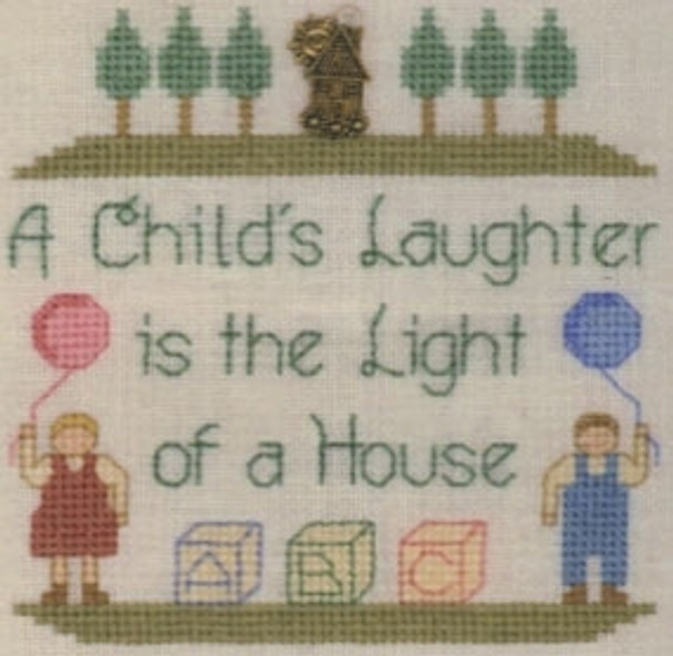 ELC9 A Child's Laughter Elizabeth's Needlework Designs