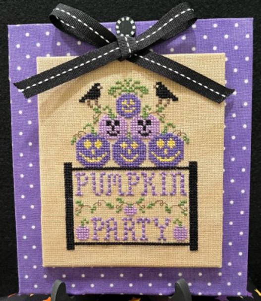 Purple Pumpkin Party 51w x 60h ScissorTail Designs SCR113 YT