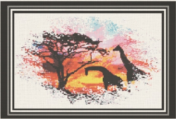 ZRRSER3 Serengeti Giraffe - Serengeti Series 160 x 140 by Ronnie Rowe Designs