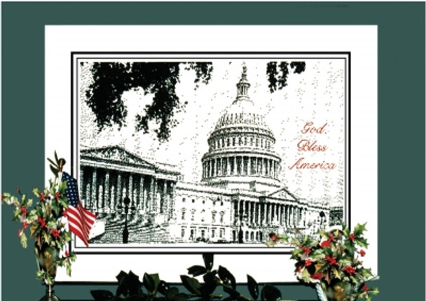 ZRRP1 The U.S. Capitol - Pen & Ink Series 440 x 300 Ronnie Rowe Designs