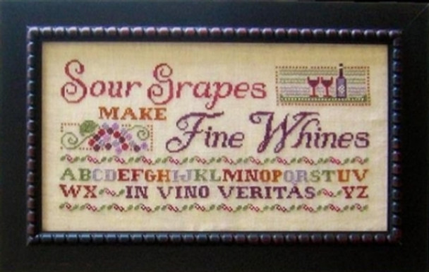 PRN20 Sour Grapes Make Fine Wine Primrose Needleworks