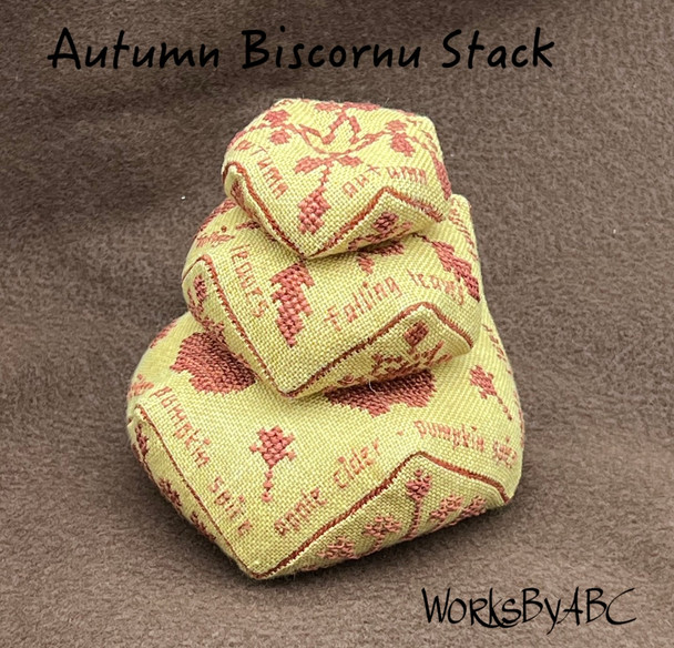 Autumn Biscornu Stack by Works By ABC