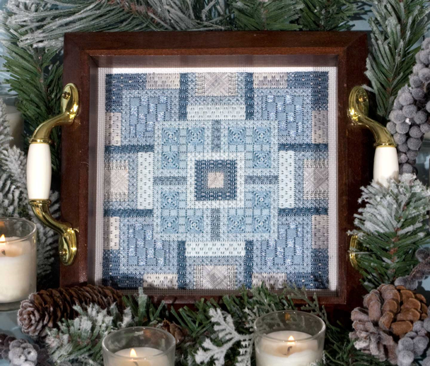 Winter Blues 108 x 108 DebBee's Designs Counted Canvas Pattern