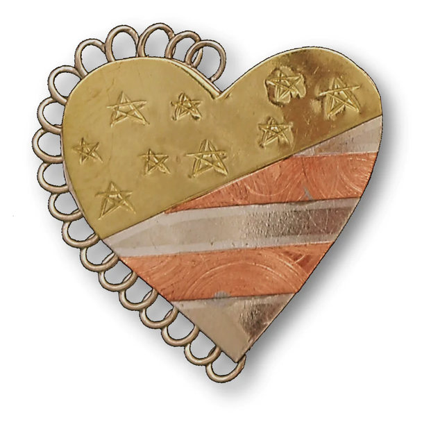 Patriotic Heart NEEDLE MINDER Puffin And Company 04-04