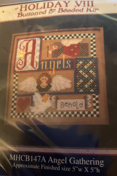 MHCB147A Mill Hill Buttons and Bead Kit Angel Gathering (2000) OOP
