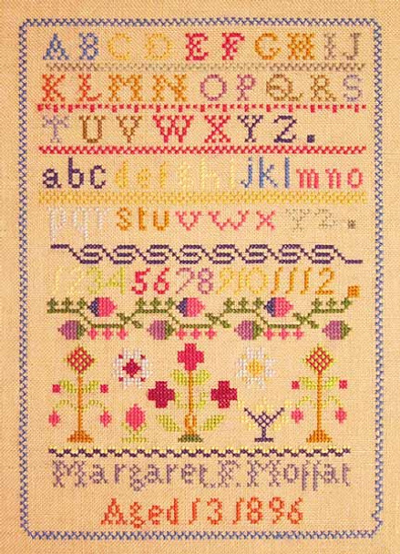 The Margaret Moffat Sampler 1896 Historic Handworkes