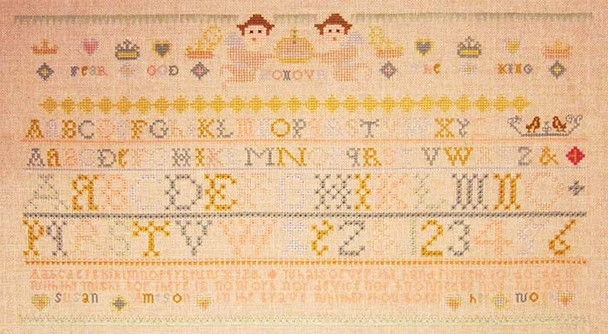 The Susan Ameson Sampler c. 1865 Historic Handworkes