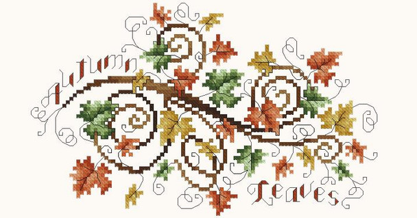 Autumn Leaves 99 w X 61 h Kitty And Me Designs