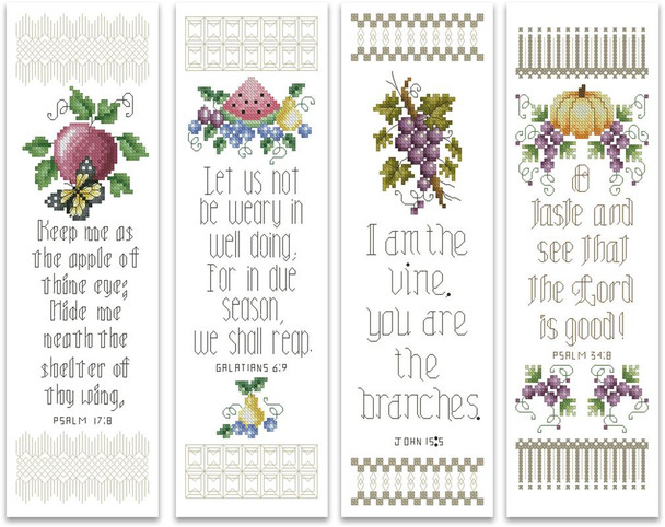 Biblical Bookmarks Volume 1  42w x 147h  Kitty And Me Designs