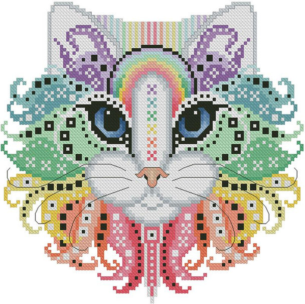 Colorful Cat Rainbow  Kitty And Me Designs