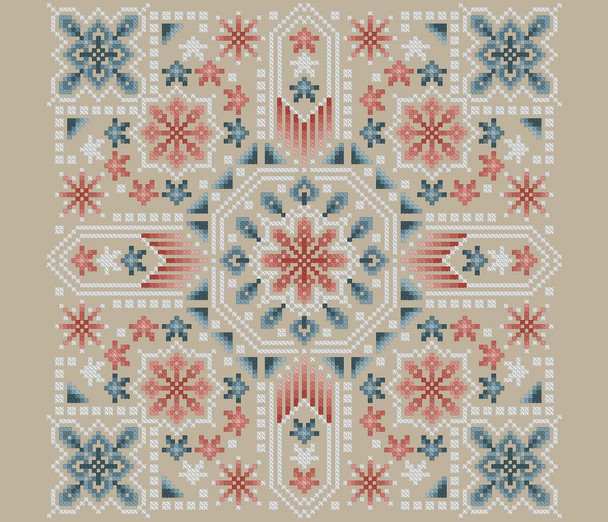 Patriotic Mandala 125w x 125h Kitty And Me Designs