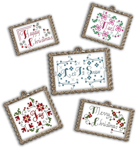 Small Motifs Christmas Each Approx. 3 inches X 2 inches or less Kitty And Me Designs