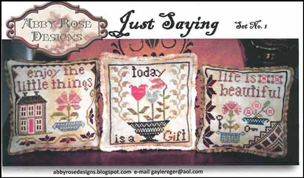 Just Saying 67W x 67H Each by Abby Rose Designs YT