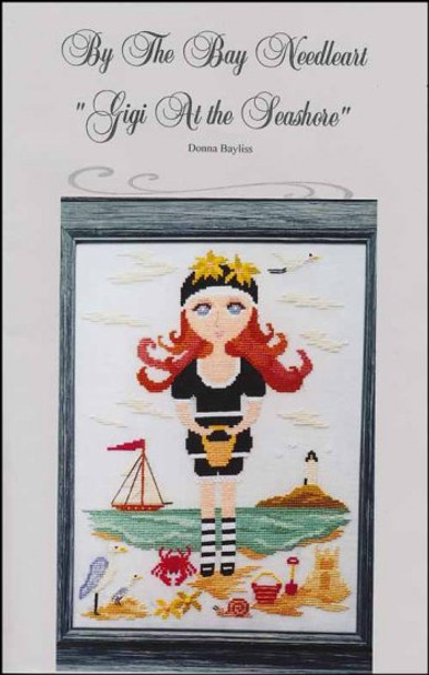 YT BN84 Gigi At The Seashore Stitch count is 119 x 161  By the Bay Needleart 