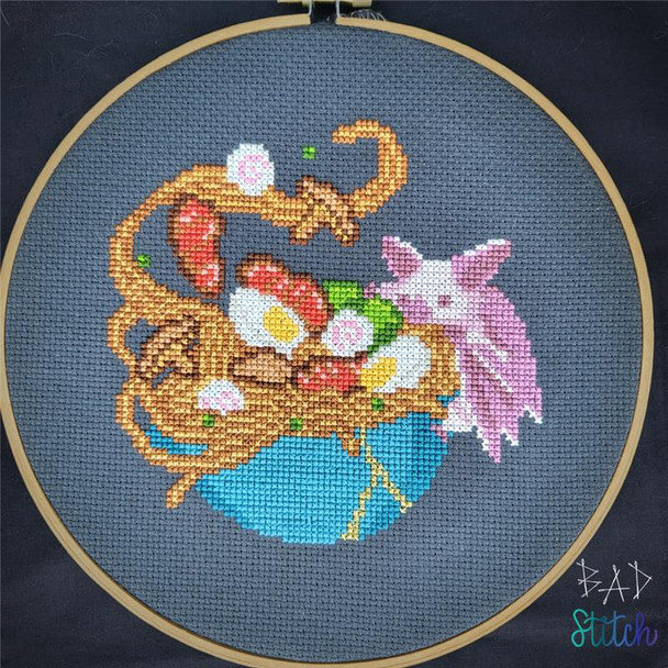 Ramen Bat 86w x 85h BAD Stitch