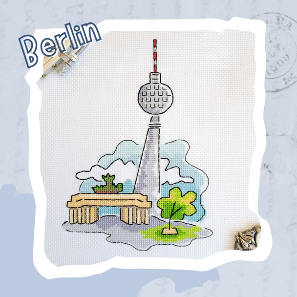 Landmarks. Berlin  Artmishka Counted Cross Stitch Pattern