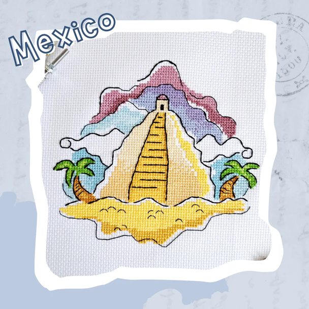 Landmarks. Mexico Artmishka Counted Cross Stitch Pattern