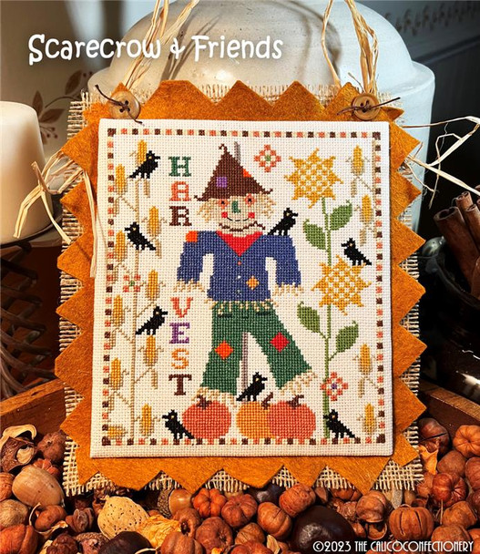 Scarecrow & Friends 100w x 112h Calico Confectionery