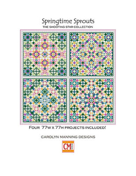 Springtime Sprouts 77w x 77h Each by CM Designs 23-3173