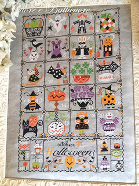 Shabby Halloween Calendar 218w x 345h by Cuore E Batticuore 23-2617