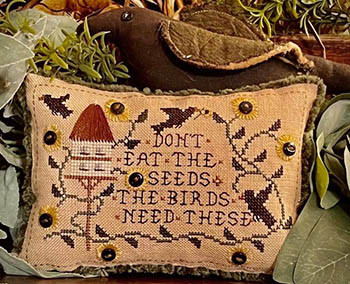 Don't Eat The Seeds 88W x 58H by Homespun Elegance Ltd 23-2387 YT