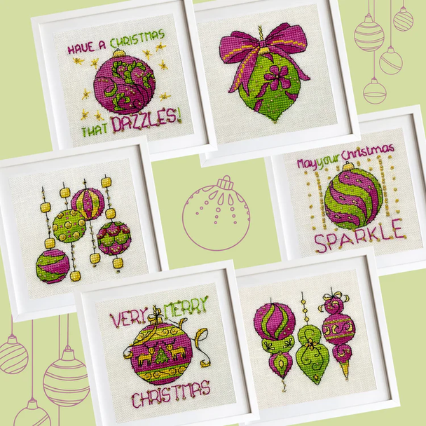 Raspberry & Lime mini patterns (set of 6)  Faby Reilly Designs