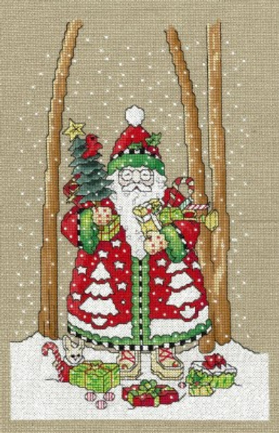 YT O'Christmas Tree Santa 99w x 152h by Imaginating