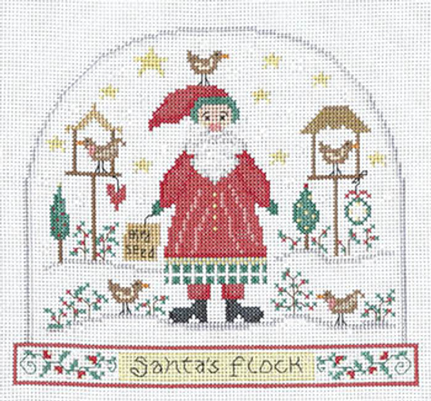 Santa's Flock Snow Globe 107w x 94h by Imaginating 23-2398