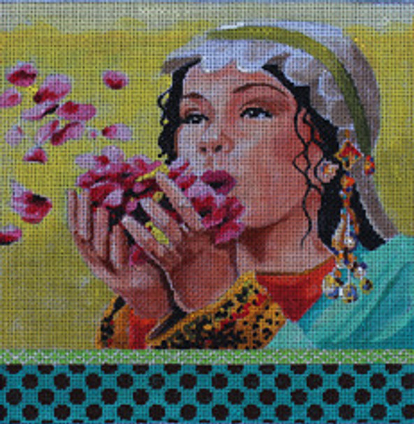 People PE109 Blowing Flower Petals 7 1/2x 7 1/2 18M Colors of Praise