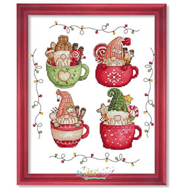 Christmas Gnomes Cups by Les Petites Croix De Lucie 23-3138