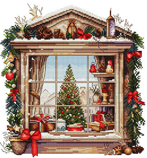 Christmas Window by Les Petites Croix De Lucie 23-3086