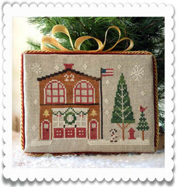 Hometown Holiday-Firehouse by Little House Needleworks 14-2295