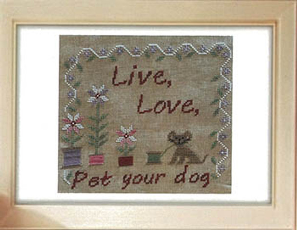 Live, Love, Pet Your Dog by Romy's Creations 23-2682 YT