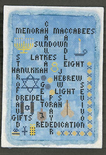 Words To Live By - Hanukkah Edition 74W x 103H by SamBrie Stitches Designs 23-2896 YT