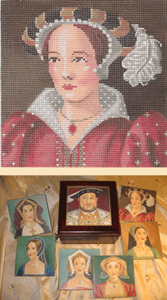 LL136 Labors Of Love Katherine Parr 18 Mesh 5" x 5"