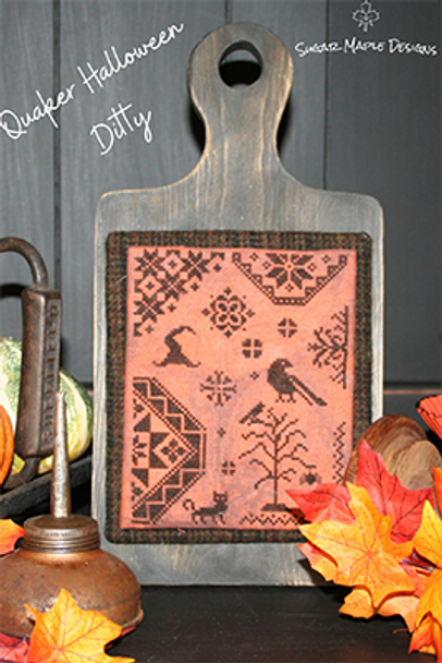 Quaker Halloween Ditty 76w x 100h  by Southern Stitchers Co, Sugar Maple Designs 23-2610