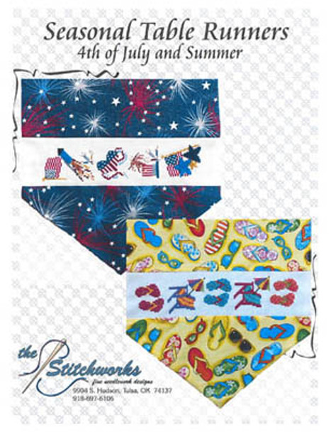 Seasonal Table Runner Designs(4th Of July and Summer) by Stitchworks, The 19-2014