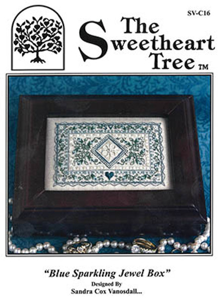 Blue Sparkling Jewel Box (w/emb) 65w x 41h by Sweetheart Tree, The 23-3249