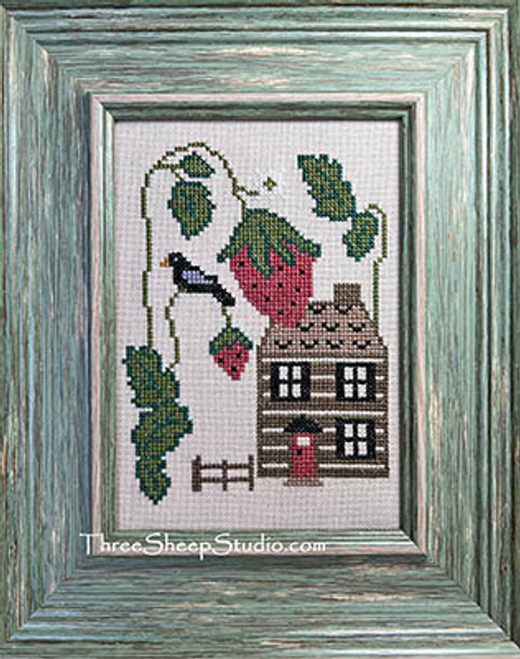Strawberry Cottage 61w x 82h by Three Sheep Studio 23-2807 YT