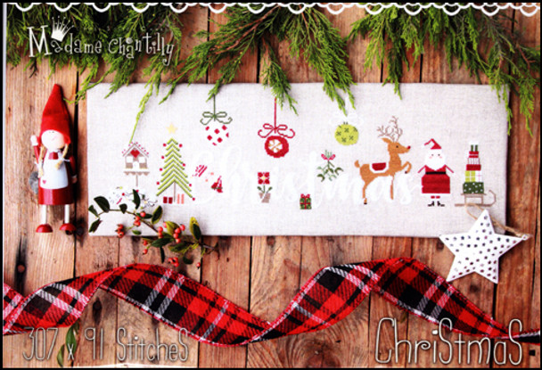 Christmas 307w x 91h by Madame Chantilly 23-3286 YT