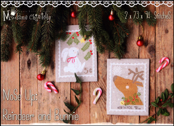 YT Nose up: Reindeer and Bunnie 73 x 94 each Madame Chantilly