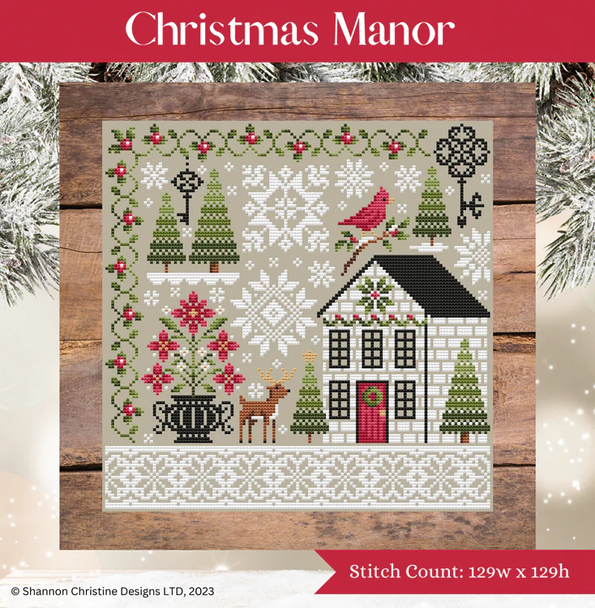 Christmas Manor 129 x 129 Shannon Christine