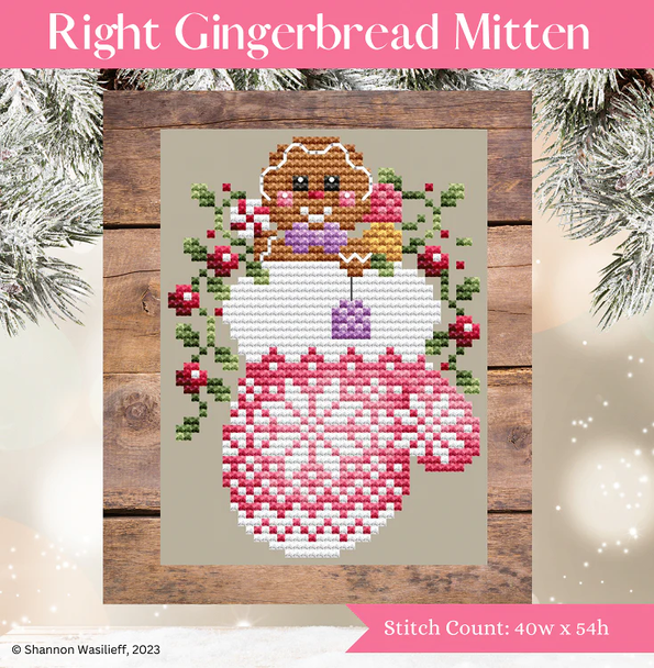 Right Gingerbread Mitten by Shannon Christine Designs 23-2647 DD