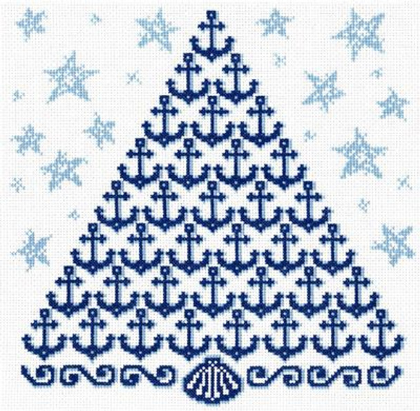 Ursula Michael Designs Anchors Holiday Tree 135w x 140h
