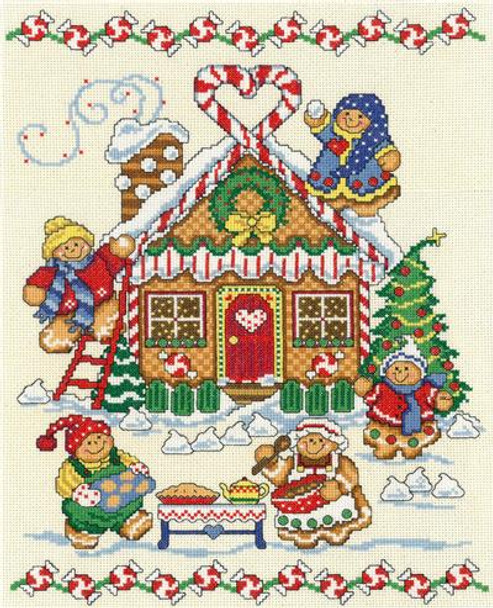 Ursula Michael Designs Gingerbread Family 150w x 202h