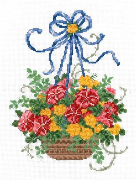 Ursula Michael Designs Floral Basket 96w x 130h