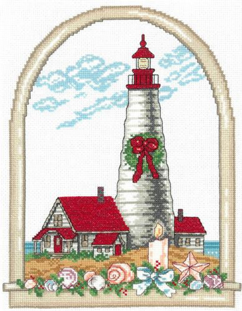 Ursula Michael Designs Holiday Lighthouse 123w x 159h