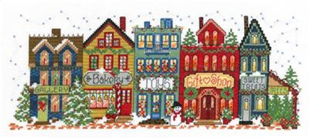 Ursula Michael Designs Holiday Main Street 181w x 73h